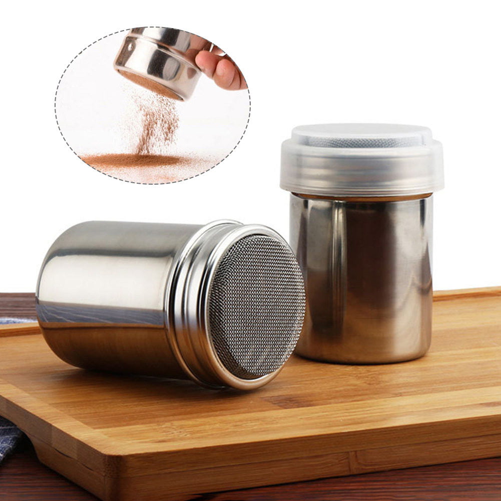 Stainless Steel Spice Shaker, Powder Shaker Coffee Sieve Fine Mesh Strainer  With Lid (d-583-a)