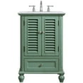thumbnail image 4 of Elegant Decor Rhodes 24" Single Marble Top Bathroom Vanity in Vintage Mint, 4 of 16
