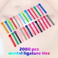 thumbnail image 3 of 80 Pieces Multi-Color Orthodontic Ligature Ties Orthodontic Elastic 2080 O-Rings Braces Bands, 3 of 7
