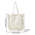 thumbnail image 6 of Hsqqdc Elegant Vintage Hobo Shoulder Bag, French Style Ruffle Large Capacity Tote, 6 of 7