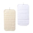 thumbnail image 4 of Organizador de joyas colgante de doble cara, soporte de 80 bolsillos para pinzas de pelo para mujer + organizador de joyas colgante de doble cara, sop , blanco y amarillo Fernando Organizador de joyas colgantes, 4 of 8