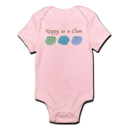 

CafePress - Happy As A Clam Infant Creeper - Baby Light Bodysuit