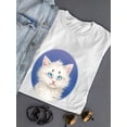 thumbnail image 3 of Funny Cat. T-Shirt Women -Kayomi Harai Designs, Female Small, 3 of 4