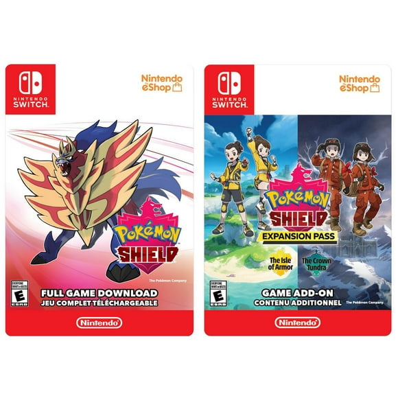 Switch Pokemon Shield Game + Pokemon Shield Expansion Pass Bundle [Download]