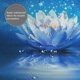thumbnail image 6 of Zen Shower Curtain Spa Shower Curtains for Bathroom Blue Zen Stone Shower Curtain Lotus Flower Bathroom Decor Waterproof Polyester Fabric with Hooks 72x72 in, 6 of 6