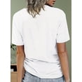 thumbnail image 3 of Women's Easter Egg Tree Graphic T-Shirt - Casual Crew Neck, Short Sleeve, Polyester Blend, Machine Washable, Vibrant Spring/Summer Top Tee For Adult, Men, Women, Teen, Teenager, Adolescent, Youth., 3 of 7