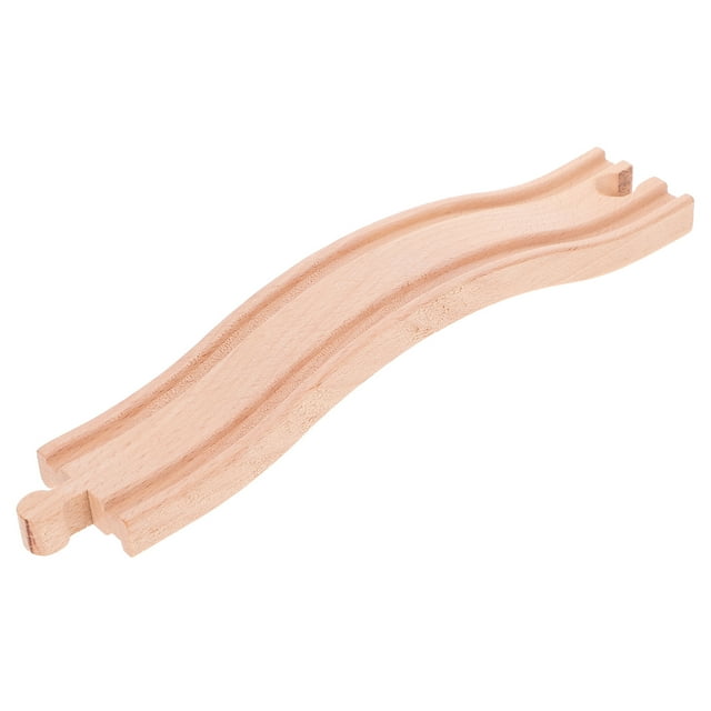 Wood Train Track DIY Wooden Railway Track Train Track Expansion Toy Wooden Railway Track Plaything