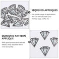 thumbnail image 3 of FENGGUIQU 12Pcs Sequined Patches for Clothing Accessories, Assorted Colors, Patterned Iron-On Fabric Appliques, 3 of 8
