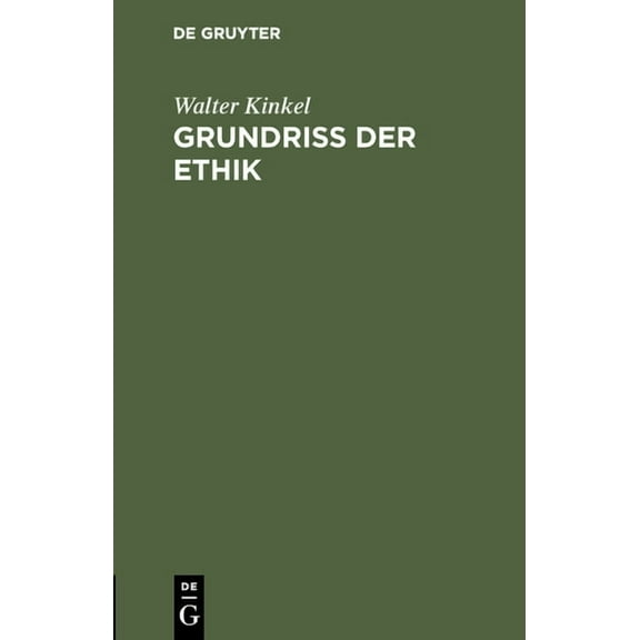 Grundriss der Ethik (Hardcover)