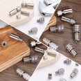 thumbnail image 3 of Uxcell 12 Pack Shelf Bracket Peg C Nickel Plated 8mm Dia 7.3mm Depth Holder, 3 of 6