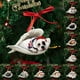 thumbnail image 2 of Colgante de árbol de Navidad con estampado de avión acrílico, adorno colgante 2d, Ángel del sueño, perro alado, decoración para fiesta en casa, Año Nuevo, 2024, 2 of 5