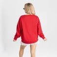 thumbnail image 2 of Women's Gameday Couture Red Kansas City Chiefs Main Character Oversized Premium Drop Shoulder Sweatshirt, 2 of 5