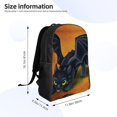 thumbnail image 4 of Night Fury How to Train Your Dragon Cartoon Backpack Daypack for Camping Anime Bag Notebook Bag, 4 of 5
