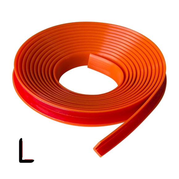 Perfil de Borde de Goma Protalwell en L 3m Naranja
