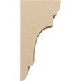 thumbnail image 3 of 11"W x 11"D x 22"H Wide New Brighton Rough Cedar Woodgrain TimberThane Corbel, Primed Tan, 3 of 6