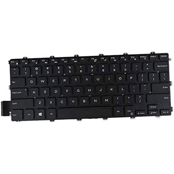 New US Black English Backlit Laptop Keyboard (Without palmrest) for Dell Latitude 3400 2019 Vostro 5481 5581 0VGR8N SG-93930-XUA SN8275BL 490.0EZ07,0L01 Light Backlight
