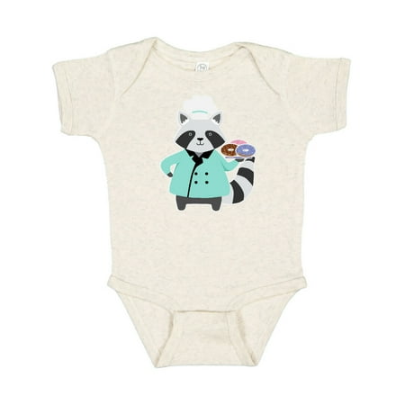 

Inktastic Chef Raccoon Donut Cook Gift Baby Boy or Baby Girl Bodysuit