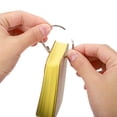 thumbnail image 4 of Unique Bargains 3.5' x 2' Blank Flash Cards with Rings Study Cards Index Cards Note Card Pre Hole Punched, Yellow 300 Pack, 4 of 5