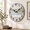 B-white,brown,blue-12 Inch, variant on Wall Clock 18" Silent Non-ticking Operated (blue)