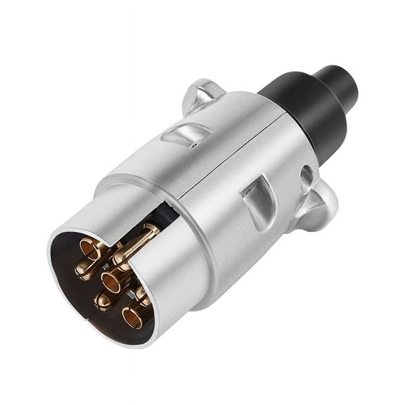 7-Pin Trailer Plug Heavy Duty Round Pin 7-Pole Wiring Connector 12V Towbar Towing G20678