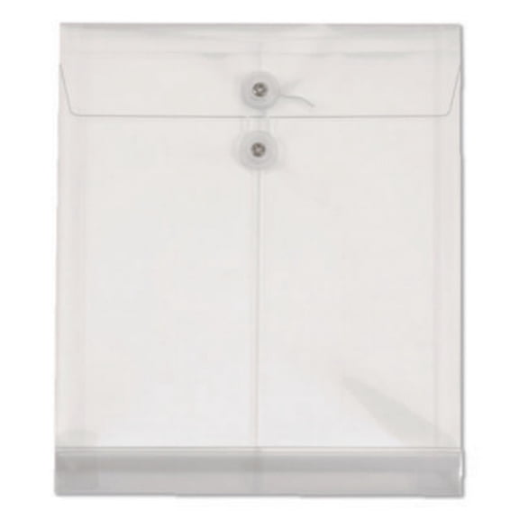 Globe-weis Poly Ultracolor Envelope - Letter - 8.50" X 11" - 200 Sheet Capacity - 1.25" Expansion - Polypropylene - Clear - 5 / Pack (GLW89520)
