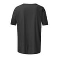 thumbnail image 7 of Crunowin T-Shirts for Women, Casual Daily Short Sleeve Round Neck Tee Tops Black 2XL, 7 of 7