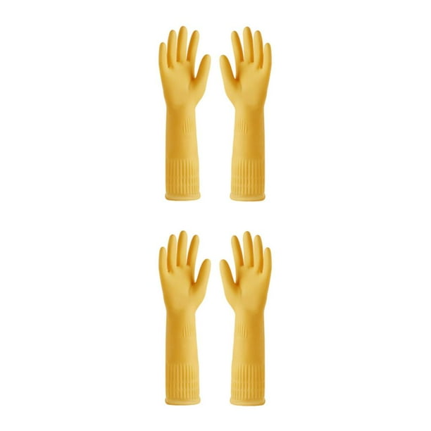 Matsuzay 2X guantes de goma utensilio de cocina herramienta de jardinería práctico sin fugas gran sellado guante de de patio multiusos Type4 NO4