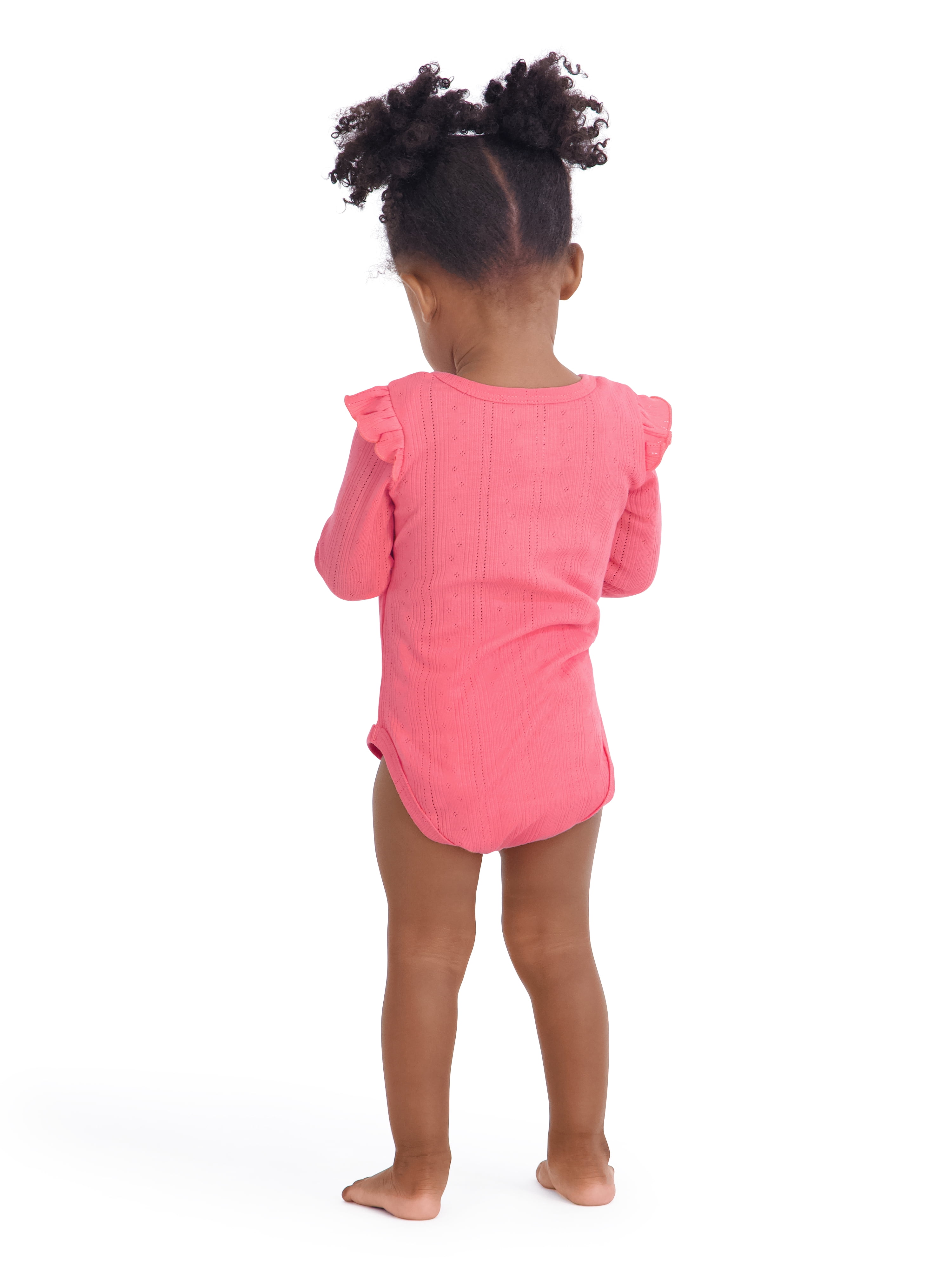 Strawberry Shortcake Baby Girls 3 Pack Long Sleeve Bodysuit, Size 0-24 Months