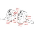 thumbnail image 4 of Dalazy 1 Paire Commutateur de Guidon Moto Gauche Droite ATV Voyant d'Avertissement Bouton de Remplacement Accessoires, 4 of 6