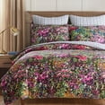 thumbnail image 6 of Levtex Home - Basel Duvet Set - Twin Duvet Cover (68x88in.) + One Standard Pillow Case (26x20in.) - Multicolor Floral - Cotton, 6 of 6