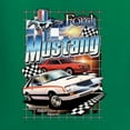 thumbnail image 6 of Wild Bobby Mustang Untamed American Spirit Ford Cars and Trucks Women Graphic Long Sleeve Tee, Kelly, XX-Large, 6 of 6
