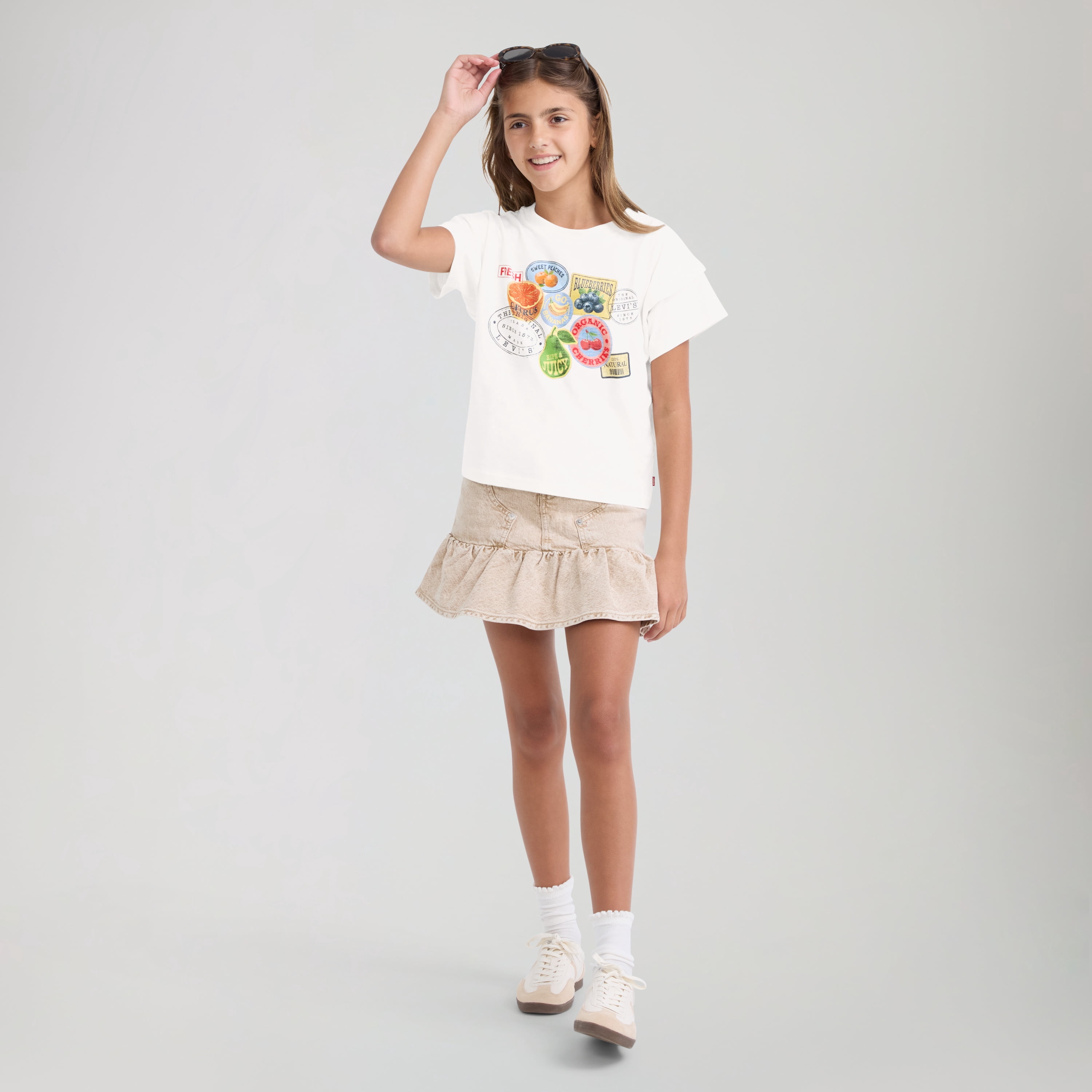 Levi Girls Graphic Short Sleeve Top, Sizes 4-16