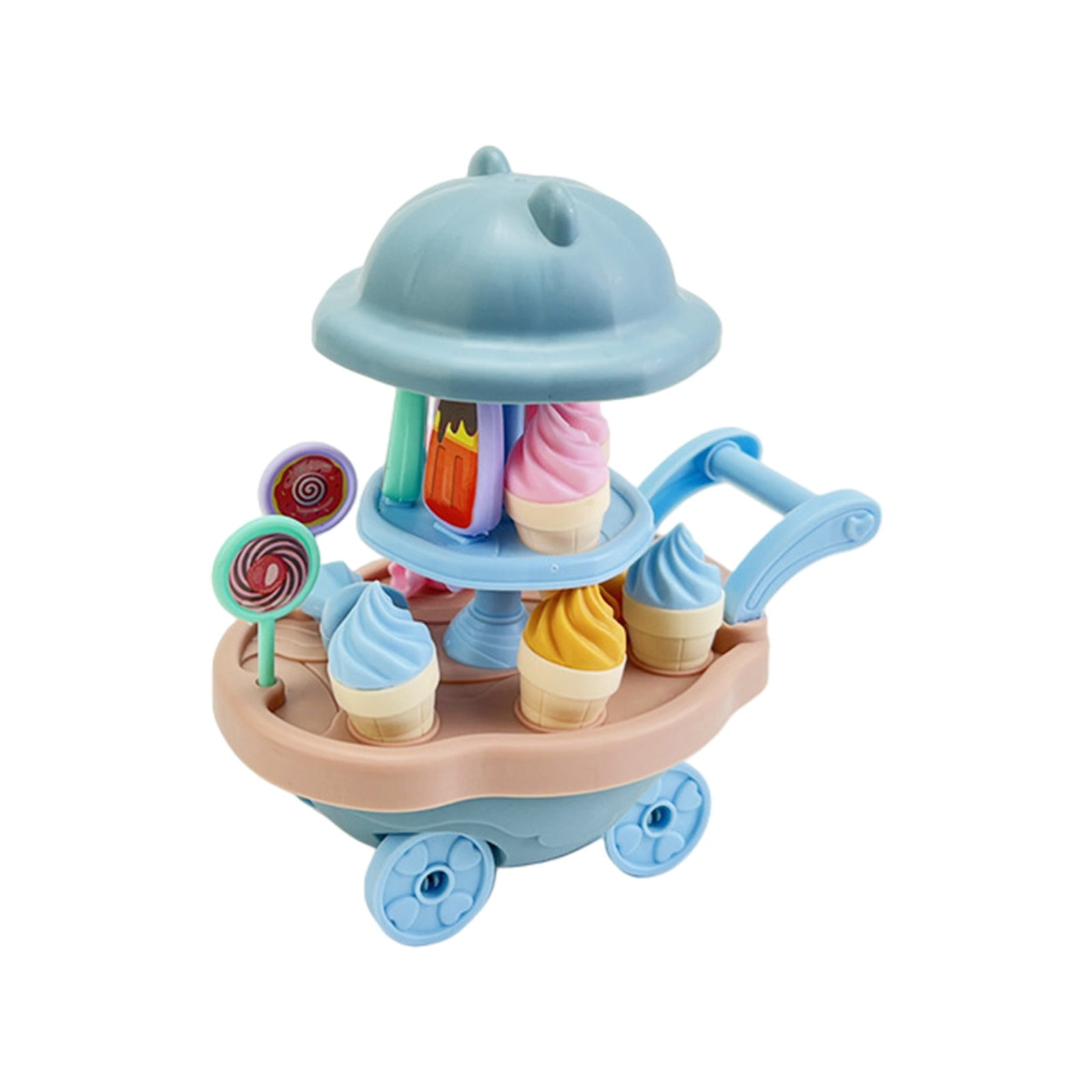 Cyber and Monday Deals Children S Play House Toys Ice Cream Candy Ice Cream Truck Toys Ice Cream Toys Kitchen Sets Educational Toys For Children Sky Blue Walmart