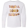 thumbnail image 3 of Inktastic Thankful Loved Blessed Long Sleeve Youth T-Shirt, 3 of 5