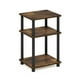 thumbnail image 5 of Mesa auxiliar Furinno Just Turn-Tube de 3 niveles, color ámbar pino/negro, 5 of 7
