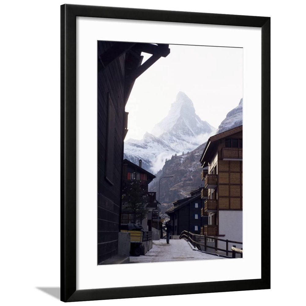 Zermatt and the Matterhorn, Swiss Alps, Switzerland Framed Print Wall