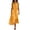 Yellow, variant on Summer Womens Dress with Patch Pockets Sleeveless Button-Down Casual Shirt Dress