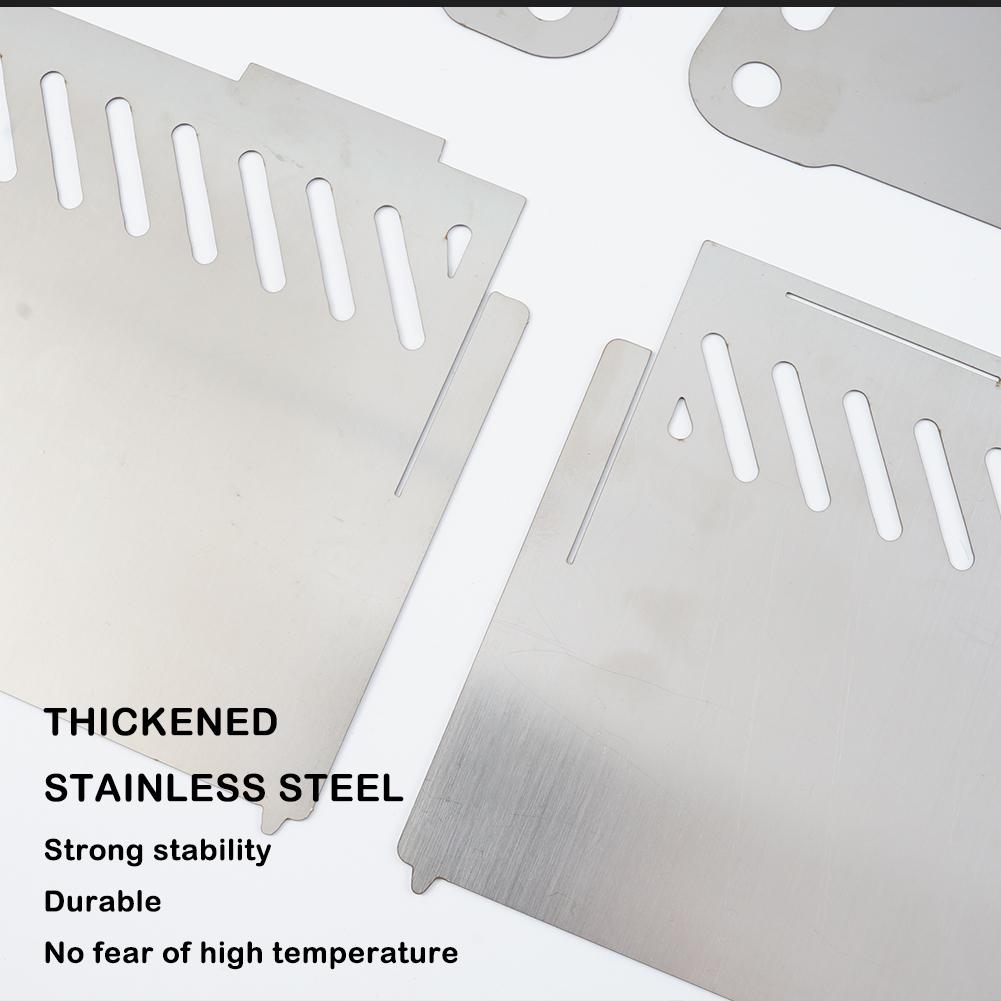 Stainless Steel Grill BBQ Charcoal Stove Outdoor Picnic Y5B5 Camping C3E5