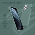 thumbnail image 5 of Compatible with iPhone 11 Pro Max Case, Drop Protection Liquid Silicone Gel Rubber Full Body Bumper Cover with Soft Microfiber Shockproof Phone Case for iPhone 11 Pro Max 6.5", Pine Green, 5 of 15