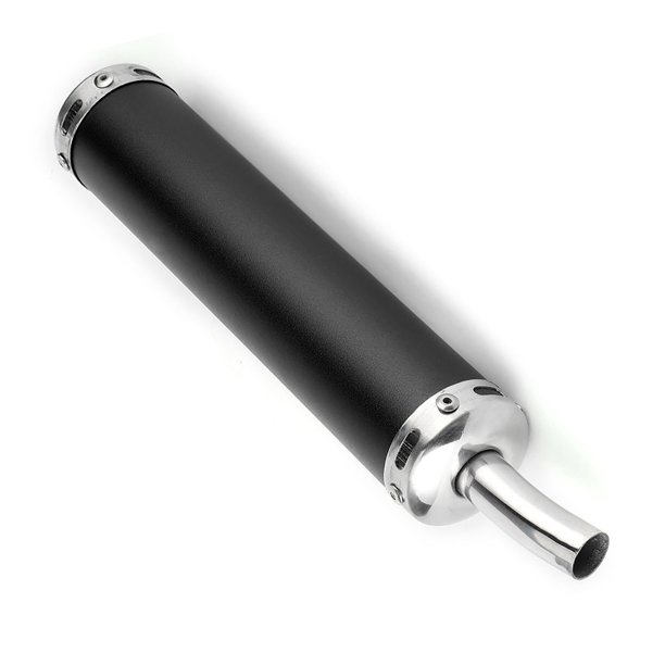 Silenciador de Extremo de Escape de Motocicleta, Silenciador de Escape de Motocicleta de 0,8 Pulgadas y 20 mm, Silenciador de Calentador de Acero Para Ciclomotor de para inoxidable