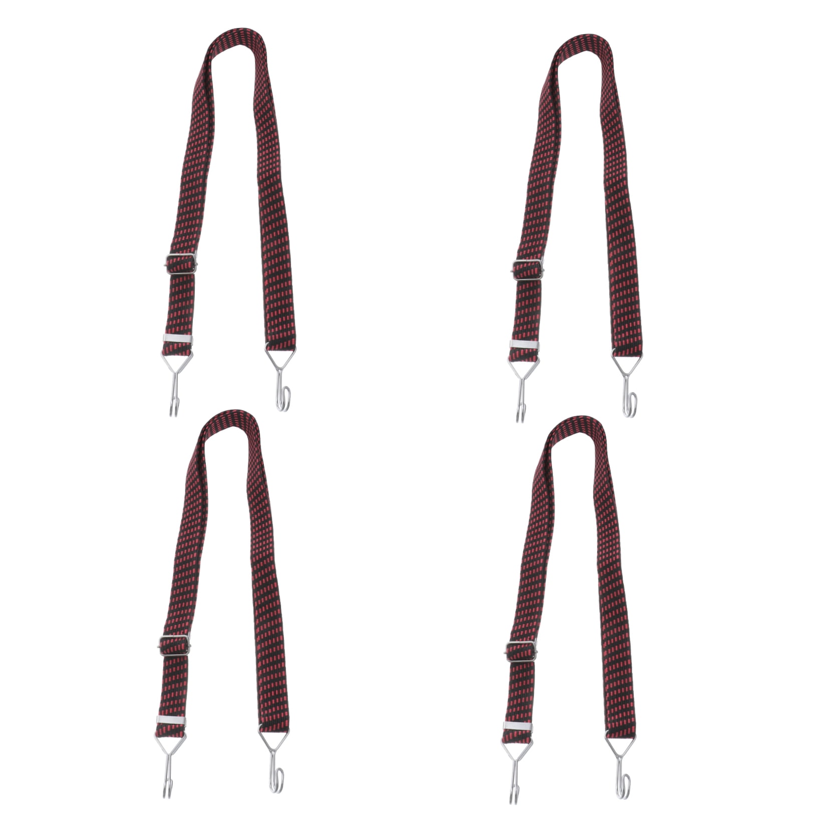 TAILTOSS Elastic Bungee Cords Red 4Pcs 200x3cm