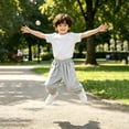 thumbnail image 6 of Generic Kids Boys Girls Harem Pants Casual Breathable Baggy School Trousers Quick Dry Lantern Pants Toddler Bloomer Jogging Bottoms, 6 of 8