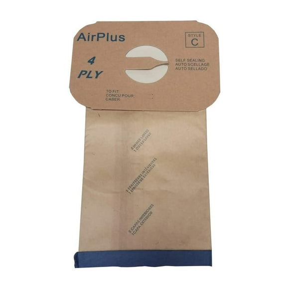 Replacement Part For Electrolux Design to fit for Style C, 4 Ply Tank Canister Vacuum Cleaner Paper Bags 12PK # compare to part EXR-14155