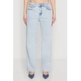 thumbnail image 4 of Womens WAX Acid Wash Straight Leg Jeans, 4 of 5