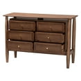 thumbnail image 2 of Baxton Studio Alyssa Japandi Walnut Brown Wood 6-Drawer Dresser, 2 of 10