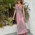 thumbnail image 3 of Diamond Grid Vestido Sin Mangas Vestidos Para Mujer, Vestido Suelto De Verano 2025, 3 of 5