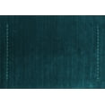 thumbnail image 1 of Ahgly Company Indoor Rectangle Abstract Turquoise Blue Contemporary Area Rugs, 2' x 4', 1 of 4