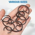 thumbnail image 5 of 100 Pack10mm Round Wire C-Clips, Internal Retaining Ring Circlip, Black, 5 of 6
