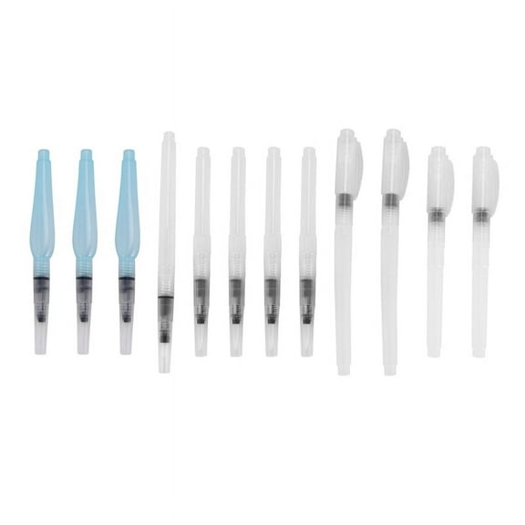 Water Color Brush Pen Set 12 Pcs Paint Brushes Refillable Watercolor Pens for Student, , Craft (12Pcs)