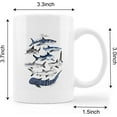 thumbnail image 5 of Watercolor Ocean Sea Types of Sharks Ceramic Mug-11oz Coffee Milk Tea Mug Cup with Handle,Gifts for Shark Lovers Kids Adults, 5 of 5